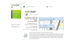 Desktop Screenshot of nutrinote.com