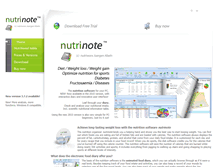 Tablet Screenshot of nutrinote.com